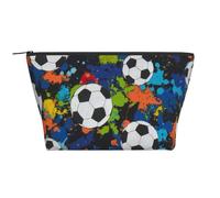Fútbol Deporte Pelota Atlético, Bolsa de artículos de tocador Bolsa de Maquillaje Bolsa de cosméticos Bolsa de artículos de tocador de Viaje portátil