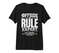 Fútbol Divertido, clásico, Desgastado, de Fuera de Juego, Experto en fútbol Camiseta Premium