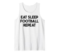 Fútbol Divertido - Comer Dormir fútbol Repetir Camiseta sin Mangas