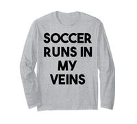 Fútbol Divertido - El Fútbol Corre En Mis Venas Manga Larga