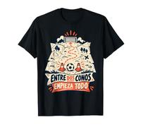 Fútbol Entre Dos Conos y Mapa Camiseta