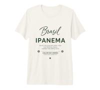 Fútbol Fan 2026 Brasil Ipanema Corazones Cálidos Días Cálidos Camiseta Premium