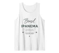 Fútbol Fan 2026 Brasil Ipanema Corazones Cálidos Días Cálidos Camiseta sin Mangas