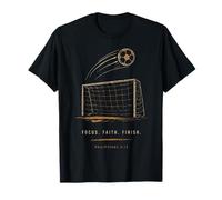 Fútbol Fe Enfoque Finalizar Filipenses Verso Cristiano Camiseta