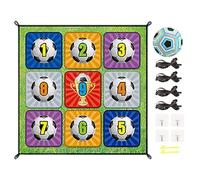 Fútbol, goles de Alfombra de Franela interactivos Plegable para niños - Juguetes de goles de Tela de Balón de Fútbol para Jardín, Casa, Camping, Jardín, Patio, Patio
