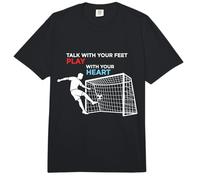 Fútbol Habla con Tus Pies Juega con Tu Corazón Comfort Colors Adult Heavyweight T-Shirt
