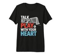 Fútbol Habla con Tus Pies Juega con Tus Jugadores Divertido Diseño Camiseta Premium