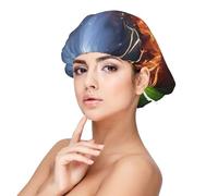 Fútbol impreso,Gorro de dormir de satén para adultos - Gorro de dormir elástico para mujer, cubrecabello nocturno