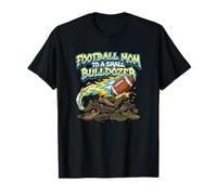 Fútbol Mamá A Un Pequeño Bulldozer Gridiron Espectador Camiseta
