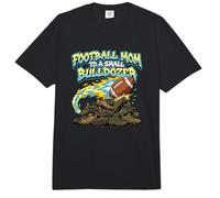 Fútbol Mamá A Un Pequeño Bulldozer Gridiron Espectador Comfort Colors Adult Heavyweight T-Shirt