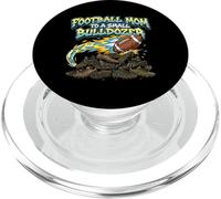 Fútbol Mamá A Un Pequeño Bulldozer Gridiron Espectador PopSockets PopGrip para MagSafe