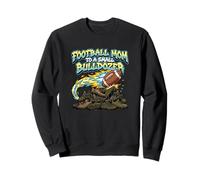 Fútbol Mamá A Un Pequeño Bulldozer Gridiron Espectador Sudadera