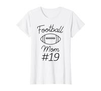 Fútbol Mamá Número 19 Mayor Fan Mujer Equipo Madre Mi Hijo Camiseta