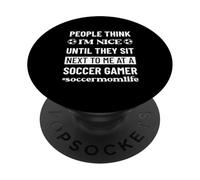 Fútbol Mamá Vida Gracioso Snarky Humor Sarcasmo PopSockets PopGrip Adhesivo