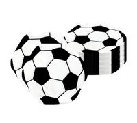 Fútbol Napkins - 20 piezas Sports Ball Cocktail Napkins | Football Themed Paper Napkin, fútbol Birthday Table Decor Napkin For Kids Teens Adults Birthday Celebration Banquet Home Apartment School Spor