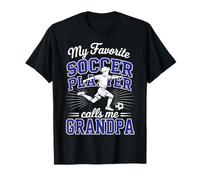 Fútbol Niño Mi Jugador Favorito Me Llama Abuelo Azul Camiseta