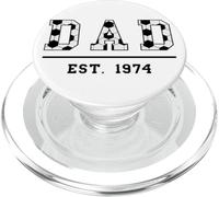 Fútbol Papá Desde 1974 Cumpleaños Día del Padre Vintage PopSockets PopGrip para MagSafe