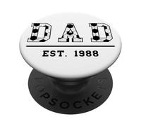 Fútbol Papá Desde 1988 Cumpleaños Día del Padre Vintage PopSockets PopGrip Adhesivo