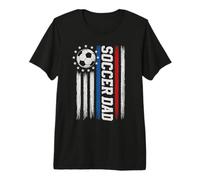 Fútbol Papá Orgulloso Padre Patriótico Deportes Día de los Padres Camiseta Premium