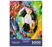 Fútbol Pattern Puzzles Imposible,desafío for Adults Entretenimiento Creativo 1000 Piezas Obra De Arte De Juego De para Adultos Y Niños A Partir De 12 Años 70x50cm/1000pcs
