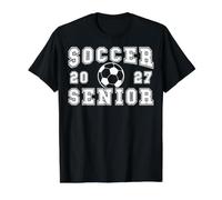 Fútbol Senior Noche Fútbol Senior 2027 Graduación 1 Camiseta gráfica económica, Hombre, Negro, L