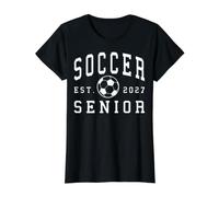 Fútbol Senior Noche Fútbol Senior 2027 Graduación 4 Camiseta gráfica económica, Mujer, Negro, L