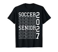 Fútbol Senior Noche Fútbol Senior 2027 Graduación 6 Camiseta gráfica económica, Hombre, Negro, L