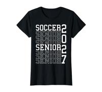 Fútbol Senior Noche Fútbol Senior 2027 Graduación 6 Camiseta gráfica económica, Mujer, Negro, L