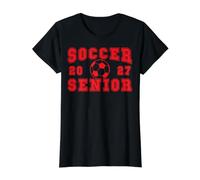 Fútbol Senior Noche Fútbol Senior 2027 Graduación 7 Camiseta gráfica económica, Mujer, Negro, L