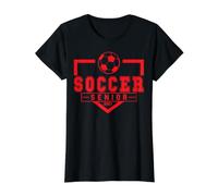 Fútbol Senior Noche Fútbol Senior 2027 Graduación 8 Camiseta gráfica económica, Mujer, Negro, L