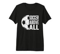 Fútbol sobre Todo Minimalista Envejecido pasión por el fútbol Camiseta Premium