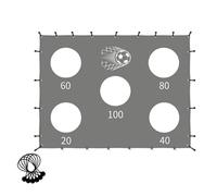 Fútbol Target Net Football Accuracy Training Goal Target with Scoring Zonas Practice Sheet Precision Kicking Training Equipment Strap Included Goal Frame Not Included