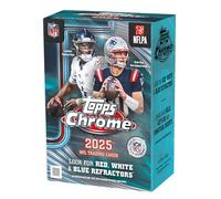 Fútbol Topps Chrome® 2025 - Caja de valor (contiene 4 tarjetas por paquete, 7 paquetes por caja).