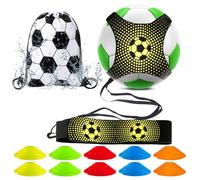 Fútbol Trainer Banda Entrenador Cinturón de Entrenamiento de fútbol Cinturón de Entrenamiento de fútbol con Conos De Entrenamiento para Pelota Fútbol,Voleibol y Rugby para Niños Adultos