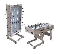 Futbolin Cougar Scorpion Kick Optique Roble | Futbolin de Interior Plegable para Adultos y ninos | con 2 Pelotas y Contador de Puntos.