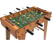 Futbolín de madera con patas súper robusto, futbolín de casa con 2 bolas marcadores de puntos, asas antideslizantes, mesa de fútbol sala para niños adultos 69 x 37 x 62 cm