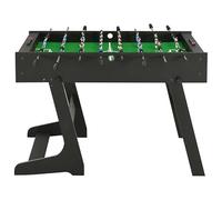 Futbolín plegable (futbolín) 121 x 61 x 80 cm - Ahorro de espacio y estable de MDF y acero - Ideal para el hogar, fiesta y jardín