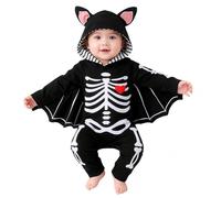FUTERLY Disfraz Halloween Bebe, Disfraz Murcielago Bebe, Disfrazs Esqueleto Bebes, Disfraces Halloween Bebes, Traje Halloweens Bebé, Body Halloweens Bebé 6-9 Meses