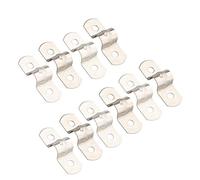 Futheda 10 abrazaderas de metal con 2 agujeros para tubos rígidos de acero inoxidable para tubos de 8 mm de diámetro.