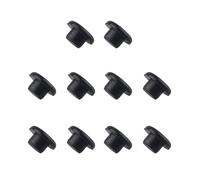 Futheda 10 Piezas 6.35mm Silicona Anti Polvo Tapón Protector Toma Puerto, Tapón Antipolvo, para Amplificador DVD Karaoke Negro