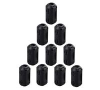 Futheda 10 Piezas de 5 mm de Diámetro Interior con Clip para Anillo de ferrita, Núcleo antiinterferencias, Filtro de Alta frecuencia RFI emi, Cabl