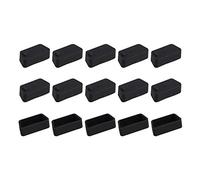 Futheda 15 Piezas de Silicona VGA Hembra Puerto de Interfaz Anti Polvo tapón Tapa Protectora Compatible con RS232 HDB15 Puerto Macho Negro