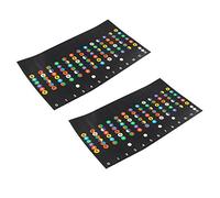 Futheda 2 pegatinas de notas para guitarra, impermeables y a prueba de aceite, para principiantes, aprendices, prácticas de 6 cuerdas, guitarra eléctrica acústica