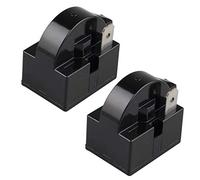Futheda 2 piezas 15 Ohm 220V un pin PTC Starter Relay 1 Pin PTC Refrigerador congelador Compresor Starter Refrigerador Accesorios para Refrigerador (negro)