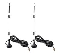 Futheda 2 Piezas Antena WiFi Doble Banda 2.4GHz 5GHz 5.8GHz 12dBi Base Magnética MIMO Antena RP-SMA Macho para Puerta de Enlace Enrutador WiFi Tarjeta de Red Inalámbrica Mini PCIE Cámara de Seguridad