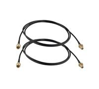 Futheda 2 Piezas Cable Antena WiFi RP-SMA Macho a Hembra Cable Coaxial Extensión Antena WiFi Montaje en Mamparo RG174 1m para Mini PCI Express PCIE Tarjeta de Red Puerta de Enlace Enrutador WiFi