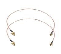 Futheda 2 Piezas Cable Antena WiFi RP-SMA Macho a Hembra Cable Coaxial Extensión Antena WiFi Montaje en Mamparo RG316 50cm para Mini PCI Express PCIE Tarjeta de Red Puerta de Enlace Enrutador WiFi