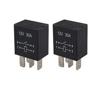 Futheda 2 piezas de relé automático de 4 pines 12 V DC 30 A SPST multiusos para coche, camión, relé estándar resistente