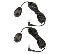 Futheda 2 Piezas Portable 3.5 mm micrófono Externo Profesional Exterior Mic para Coche Radio Coche DVD