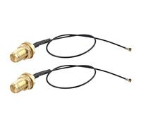 Futheda 2 Piezas U.FL IPX MHF4 a RP-SMA Hembra Cable Extensión de Antena WiFi 15 cm para Intel AX200NGW 8265AC 8265NGW 7265AC 9560AC Interfaz M.2 NGFF Tarjeta de Red Inalámbrica Adaptador WiFi
